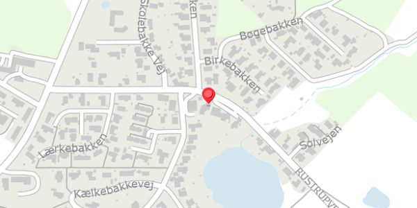 Trafikstøjkort på Rustrupvej 47A, 8600 Silkeborg