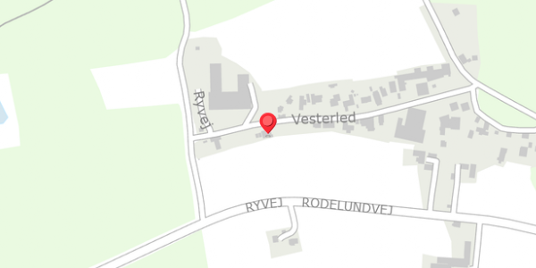 Trafikstøjkort på Ryvej 37B, 8680 Ry