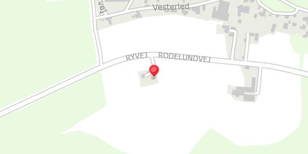 Trafikstøjkort på Ryvej 38, 8680 Ry
