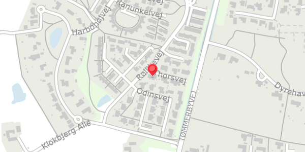 Trafikstøjkort på Thorsvej 2, 8653 Them