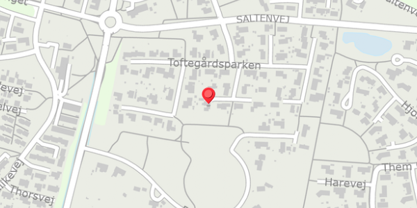 Trafikstøjkort på Toftegårdsparken 66, 8653 Them