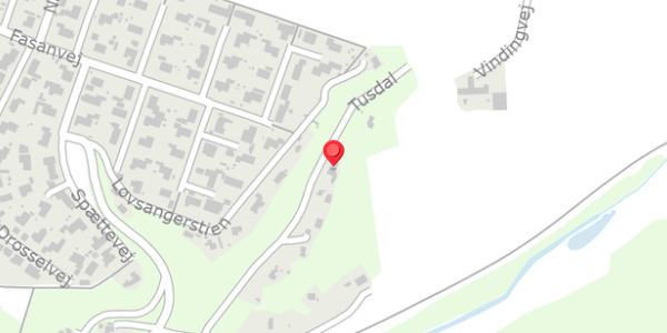 Trafikstøjkort på Tusdal 16, 8654 Bryrup