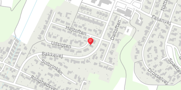 Trafikstøjkort på Udsigten 1, 8654 Bryrup