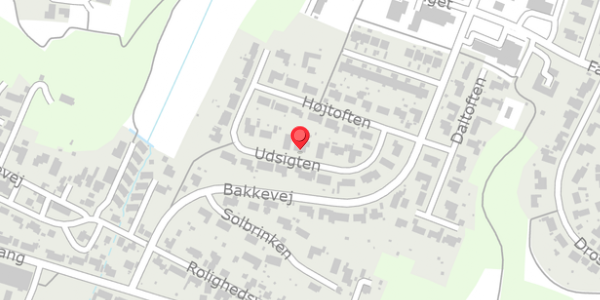 Trafikstøjkort på Udsigten 8, 8654 Bryrup