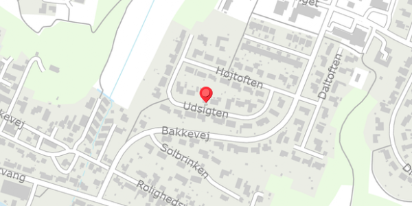 Trafikstøjkort på Udsigten 10, 8654 Bryrup