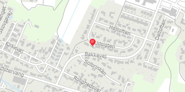 Trafikstøjkort på Udsigten 15, . , 8654 Bryrup