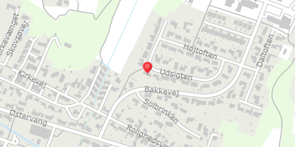 Trafikstøjkort på Udsigten 17, 8654 Bryrup