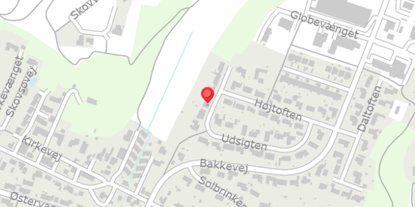 Trafikstøjkort på Udsigten 23, . , 8654 Bryrup