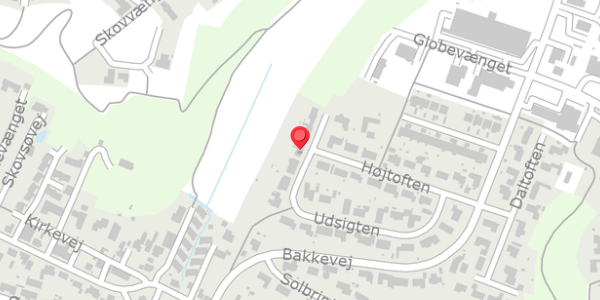 Trafikstøjkort på Udsigten 25, . , 8654 Bryrup
