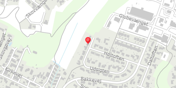 Trafikstøjkort på Udsigten 27, . , 8654 Bryrup