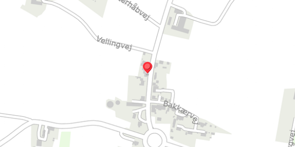 Trafikstøjkort på Vellingvej 21, 8654 Bryrup
