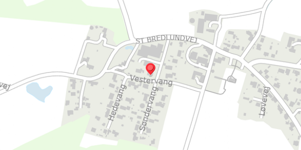 Trafikstøjkort på Vestervang 6, 8654 Bryrup