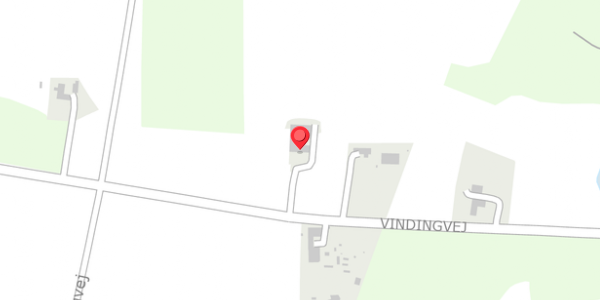 Trafikstøjkort på Vindingvej 13, 8654 Bryrup