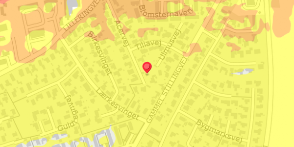 Trafikstøjkort på Acervej 21, 8462 Harlev J