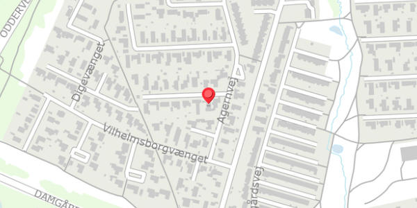 Trafikstøjkort på Agernvej 9, . , 8330 Beder