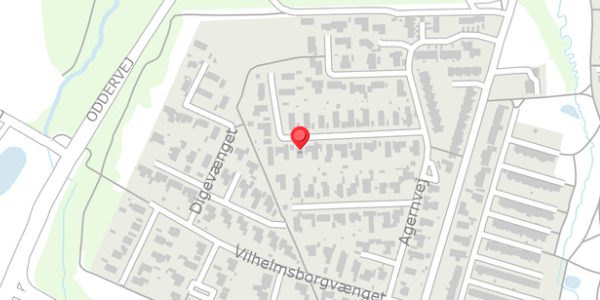 Trafikstøjkort på Agernvej 59, . , 8330 Beder