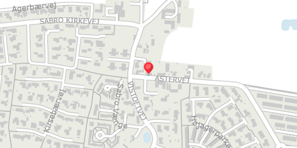 Trafikstøjkort på Astervej 16, . , 8471 Sabro