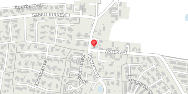 Trafikstøjkort på Astervej 18, . , 8471 Sabro