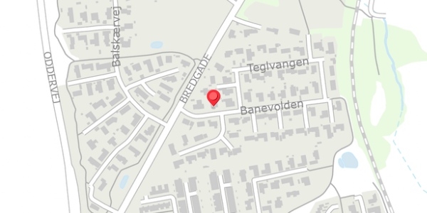 Trafikstøjkort på Banevolden 3, 8340 Malling