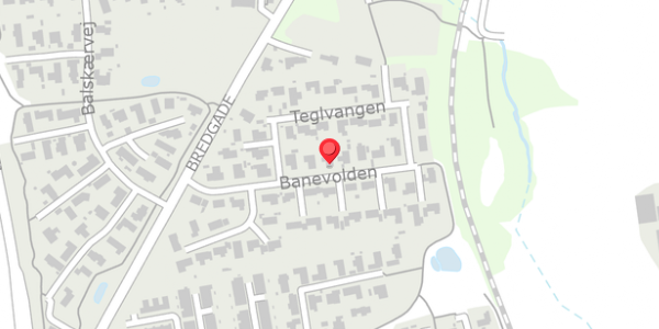 Trafikstøjkort på Banevolden 11, . , 8340 Malling