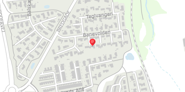 Trafikstøjkort på Banevolden 14, . , 8340 Malling