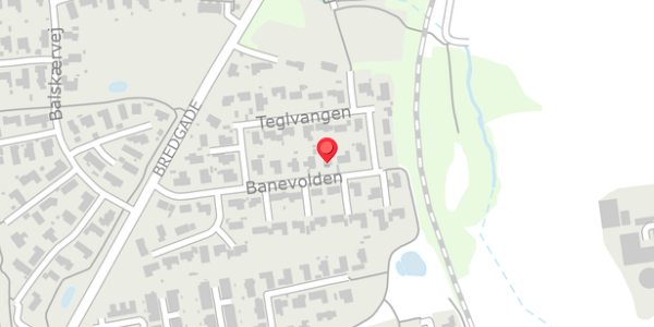 Trafikstøjkort på Banevolden 15, . , 8340 Malling