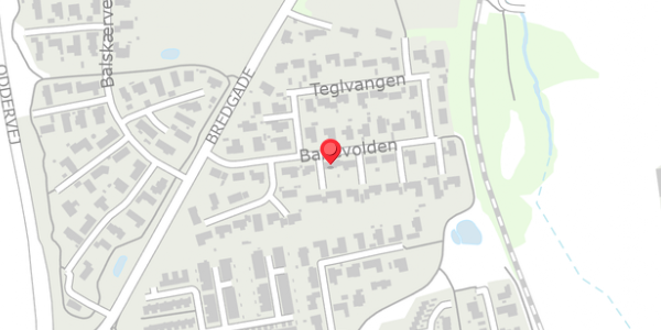 Trafikstøjkort på Banevolden 16, . , 8340 Malling