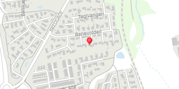 Trafikstøjkort på Banevolden 20, . , 8340 Malling