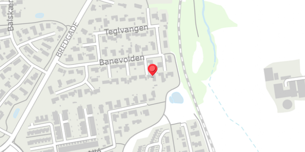 Trafikstøjkort på Banevolden 30, . , 8340 Malling