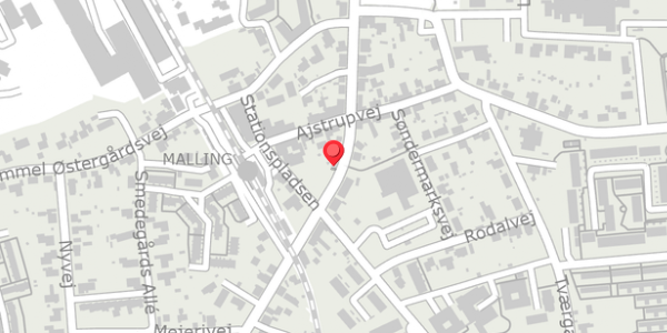 Trafikstøjkort på Bredgade 68, 8340 Malling