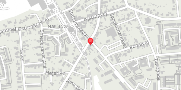 Trafikstøjkort på Bredgade 69, 8340 Malling