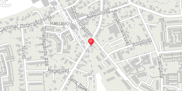 Trafikstøjkort på Bredgade 71, 8340 Malling