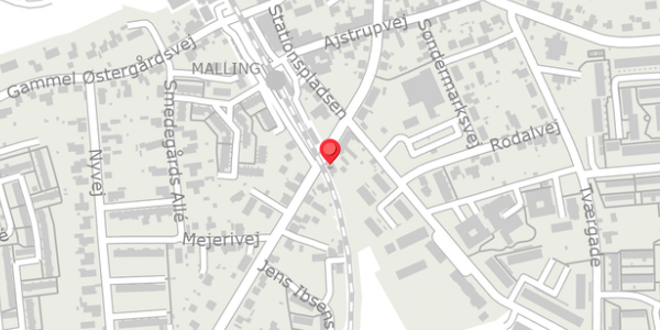 Trafikstøjkort på Bredgade 73, 8340 Malling
