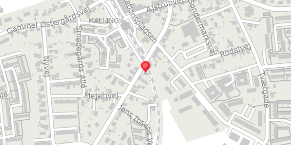 Trafikstøjkort på Bredgade 77, 8340 Malling