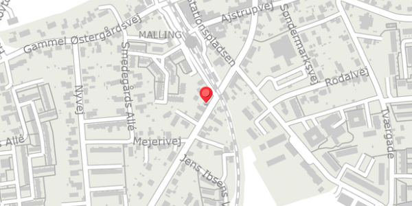 Trafikstøjkort på Bredgade 78, 8340 Malling