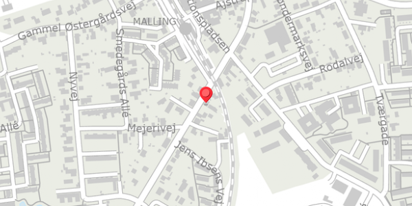Trafikstøjkort på Bredgade 79, 8340 Malling