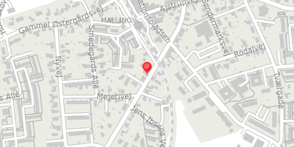 Trafikstøjkort på Bredgade 80, 8340 Malling