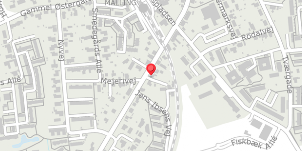 Trafikstøjkort på Bredgade 83, 8340 Malling