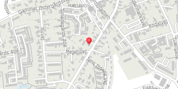 Trafikstøjkort på Bredgade 86, 8340 Malling