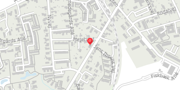 Trafikstøjkort på Bredgade 90B, 8340 Malling