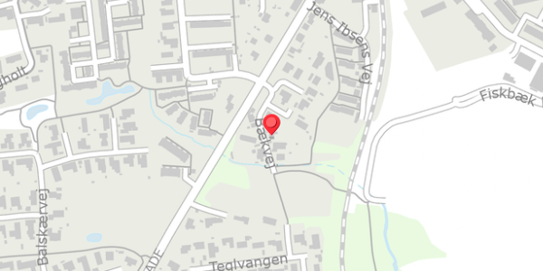 Trafikstøjkort på Bækvej 21, 8340 Malling