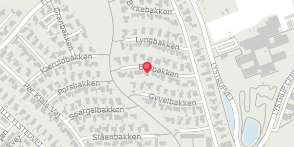 Trafikstøjkort på Enebakken 13, . , 8520 Lystrup