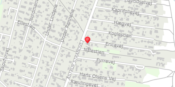 Trafikstøjkort på Ericavej 2, 8250 Egå