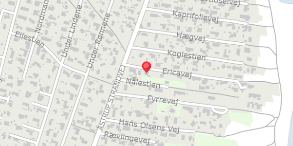 Trafikstøjkort på Ericavej 4, . , 8250 Egå
