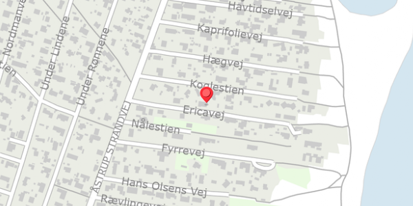 Trafikstøjkort på Ericavej 5, 8250 Egå