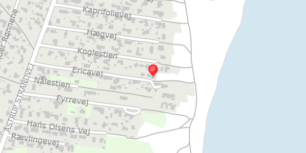 Trafikstøjkort på Ericavej 13, 8250 Egå