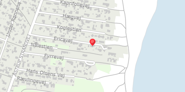 Trafikstøjkort på Ericavej 16, . , 8250 Egå