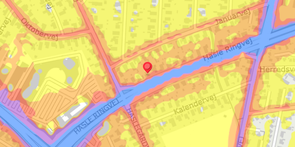 Trafikstøjkort på Hasle Ringvej 21, . , 8210 Aarhus V