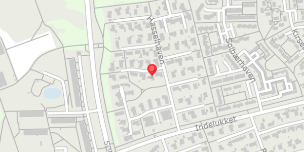 Trafikstøjkort på Hasselhaven 39, . , 8520 Lystrup