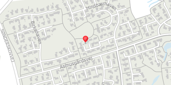 Trafikstøjkort på Hindbærhaven 21, 8520 Lystrup